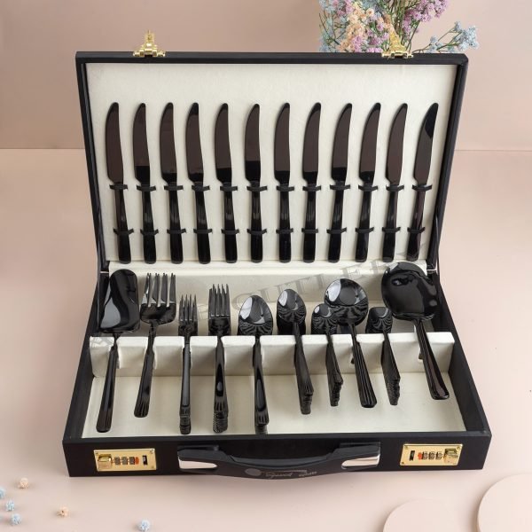 Executive Cutlery Box BLACK By A-one Cutlery – A-ONE Cutlery Works ...