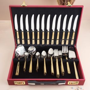 Executive Cutlery Box RP 2 HALF GOLD By A-one Cutlery