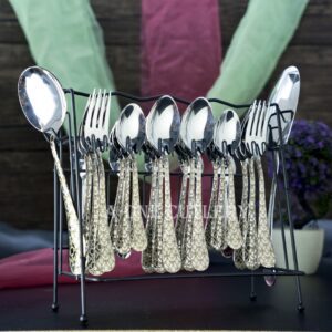 WINDOWS Laser Cutlery Set with Stand By A-one Cutlery