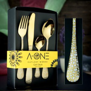 Mini Gift Box Stone GOLD By A-one Cutlery